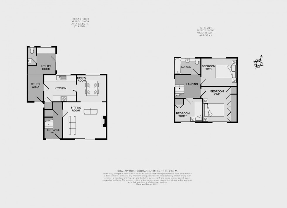 Floorplan for Curry Rivel, Langport, Somerset