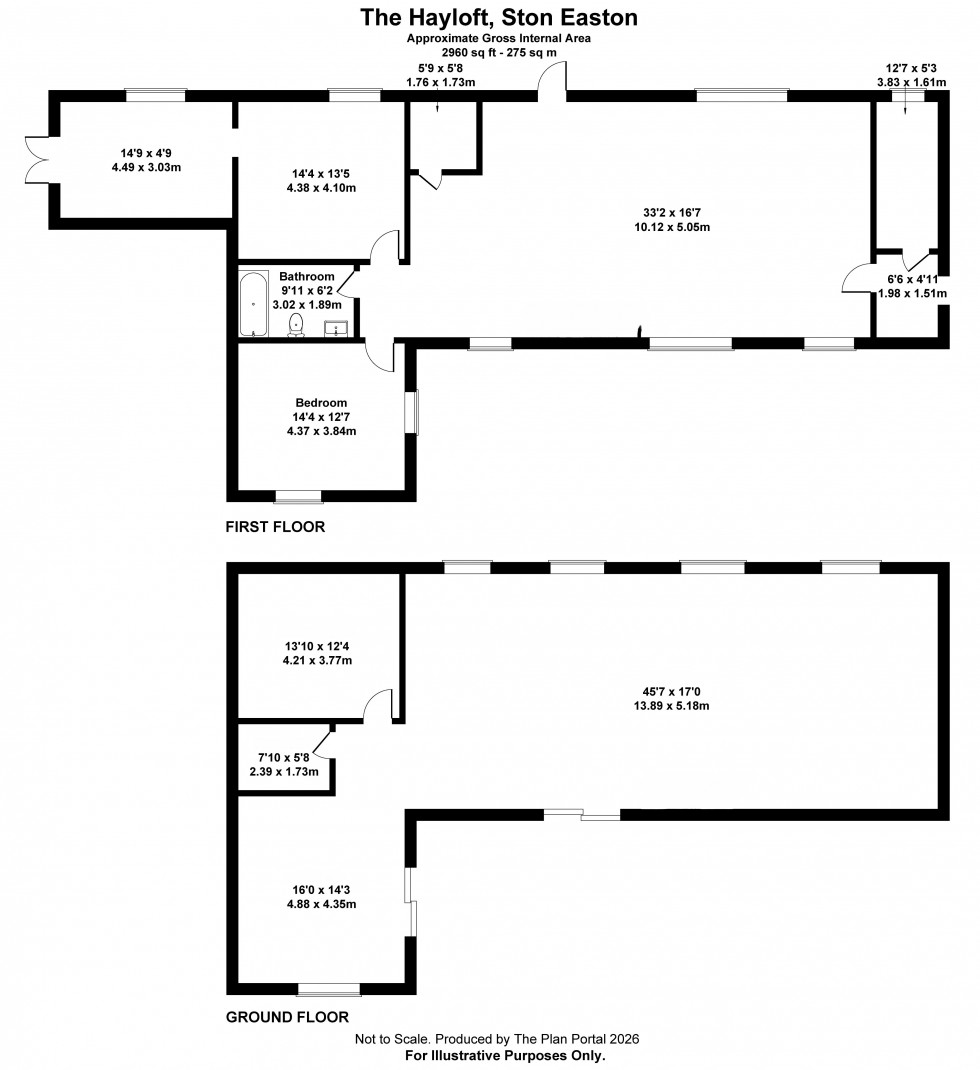 Floorplan for Radstock, Somerset