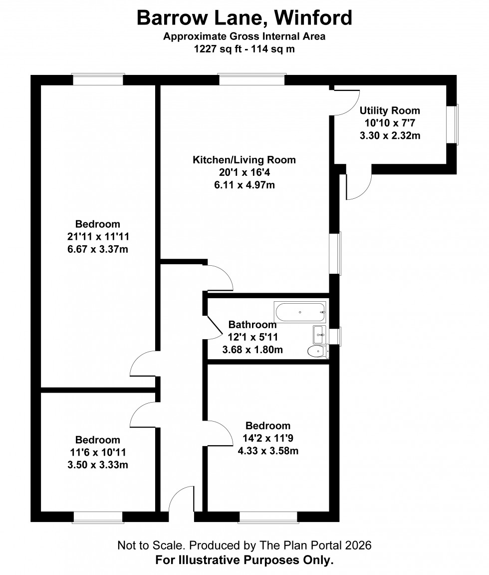 Floorplan for Winford, Bristol, Somerset