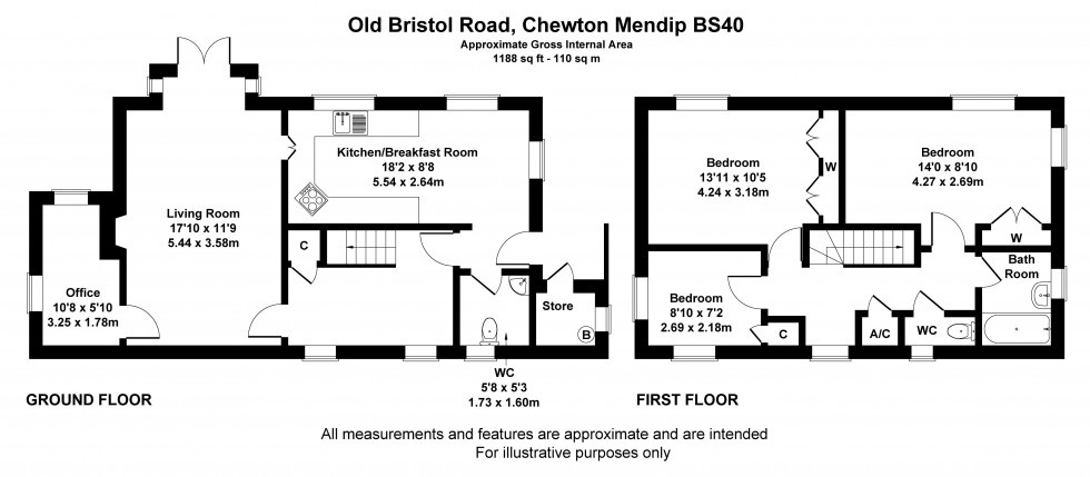 Floorplan for Bristol, Somerset