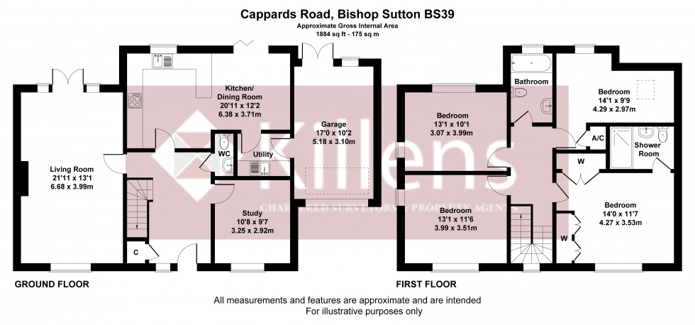 Floorplan for Bishop Sutton, Bristol, Bath and North East Somerset