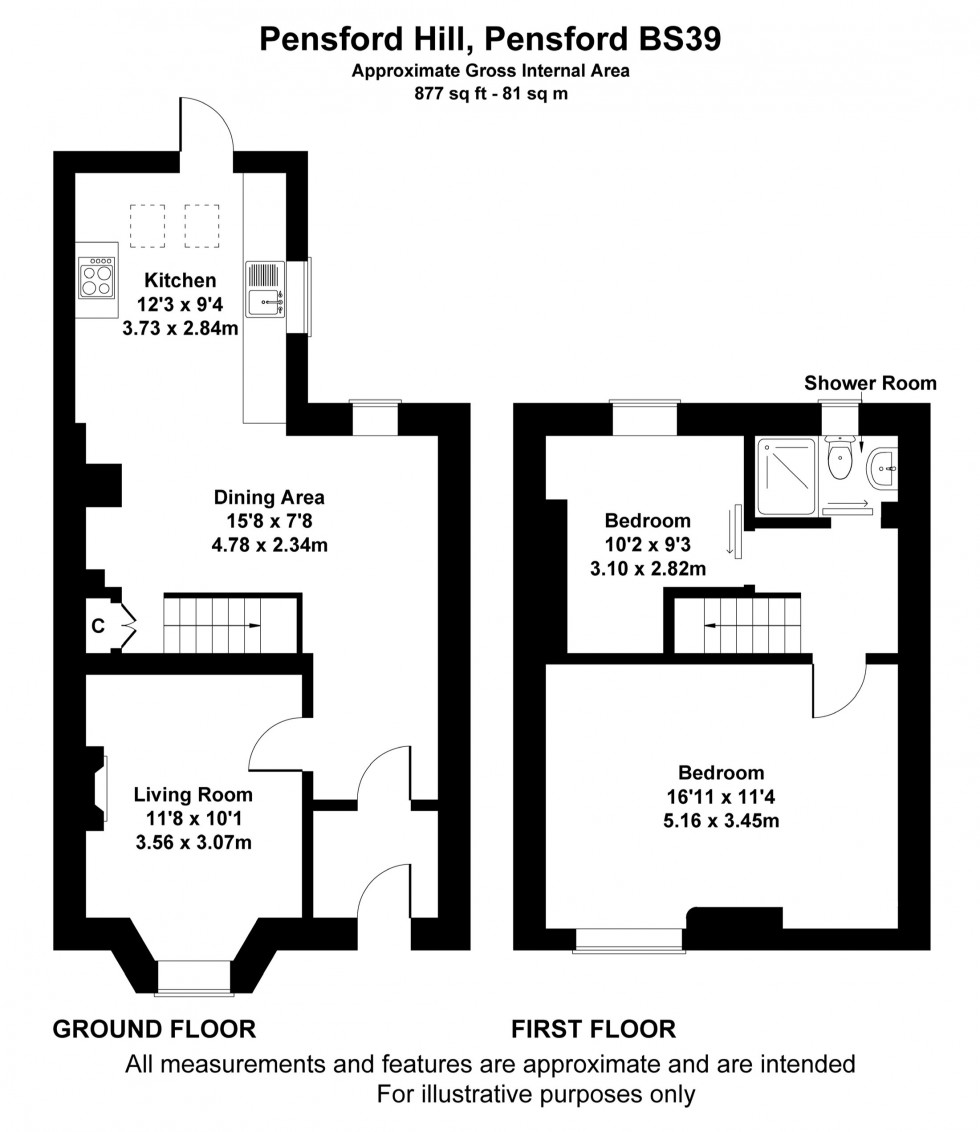 Floorplan for Pensford, Bristol, Bath And North East Somerset