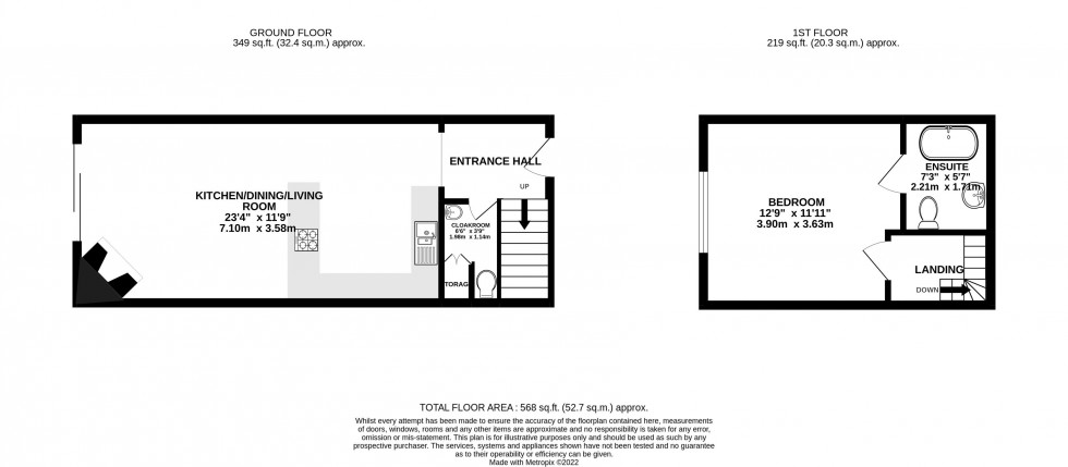 Floorplan for Farrington Gurney, Bristol, Bath And North East Somerset