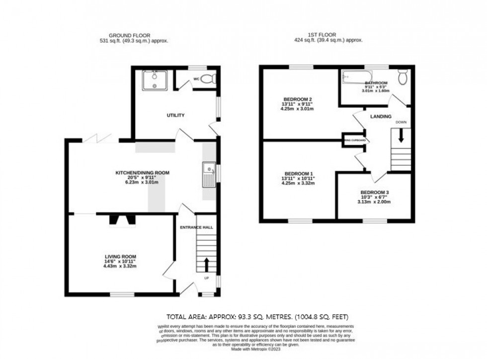 Floorplan for Clutton, Bristol, Somerset