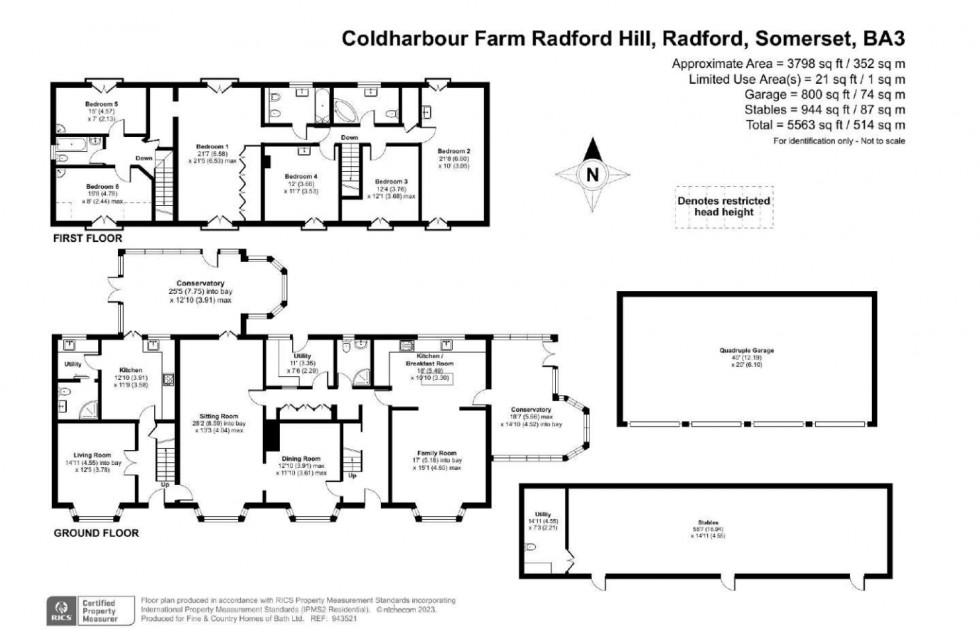 Floorplan for Radstock, Somerset