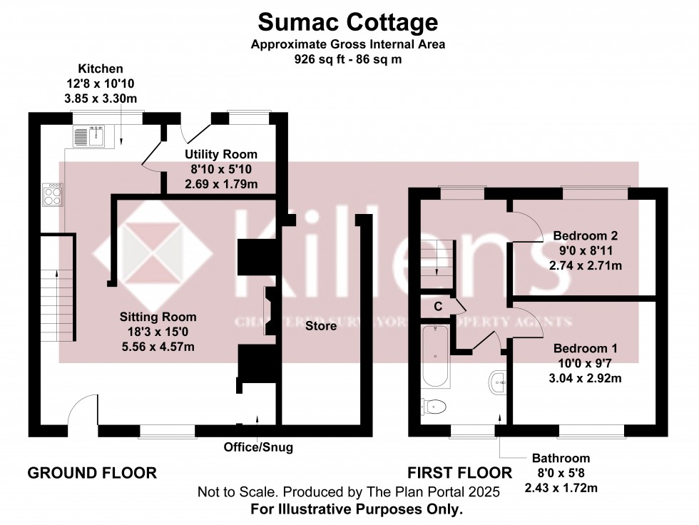 Floorplan for East Harptree, Bristol, Somerset