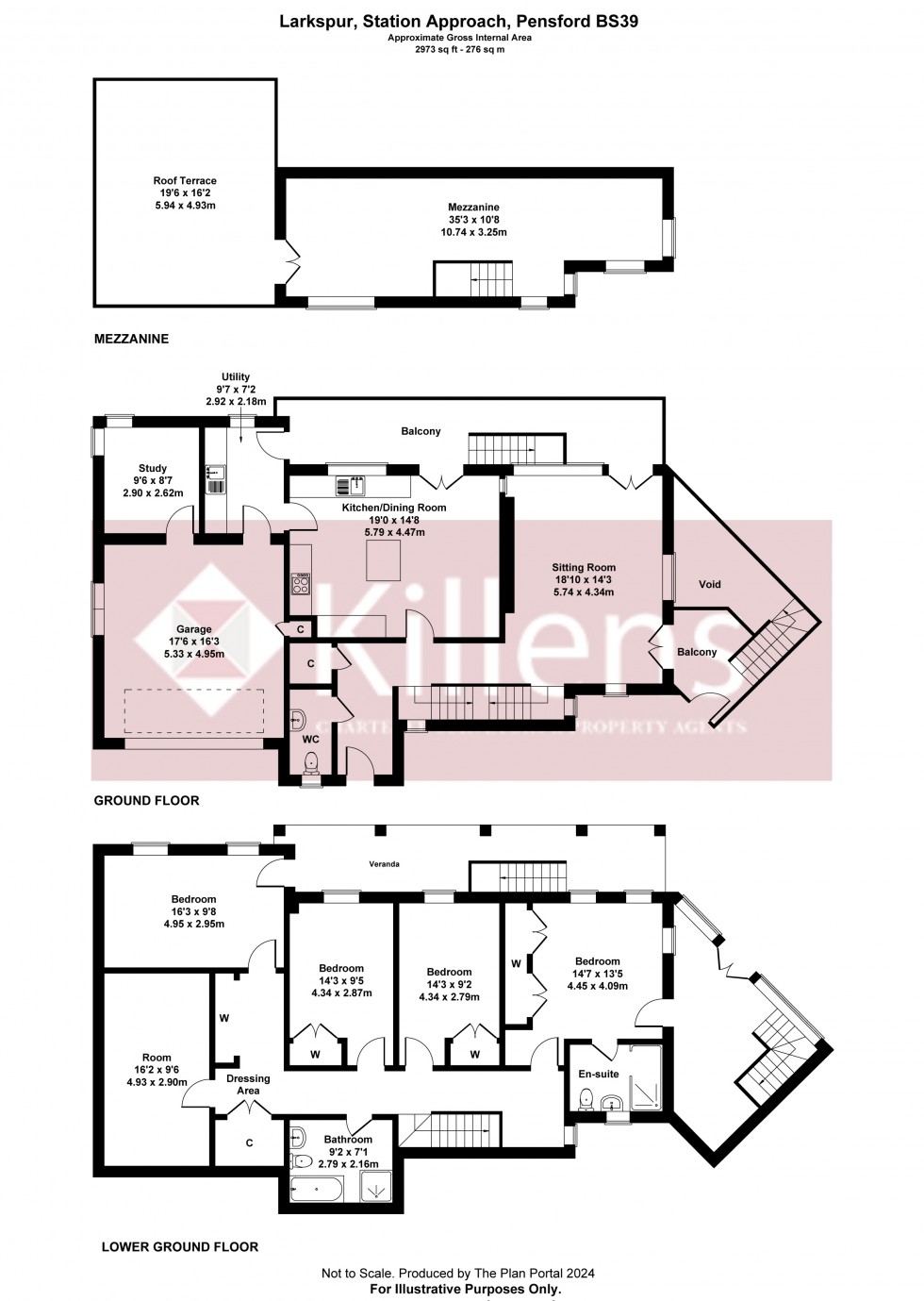 Floorplan for Pensford, Bristol, Somerset