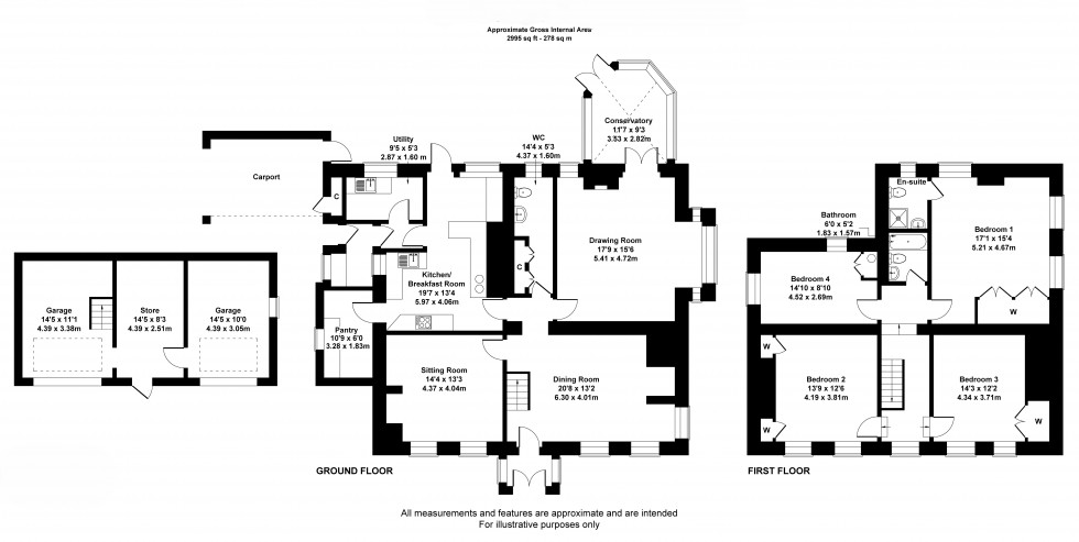 Floorplan for Bishop Sutton, Bristol, Somerset