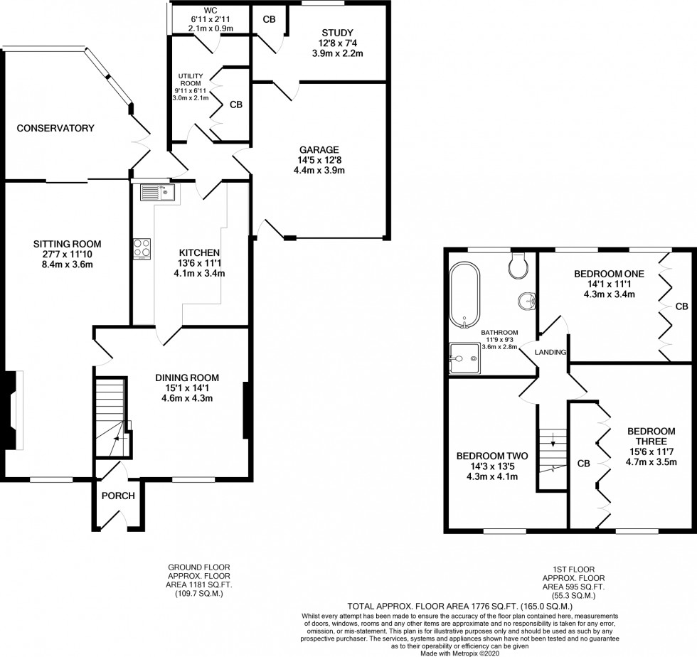 Floorplan for Norton Malreward, Pensford, Bristol