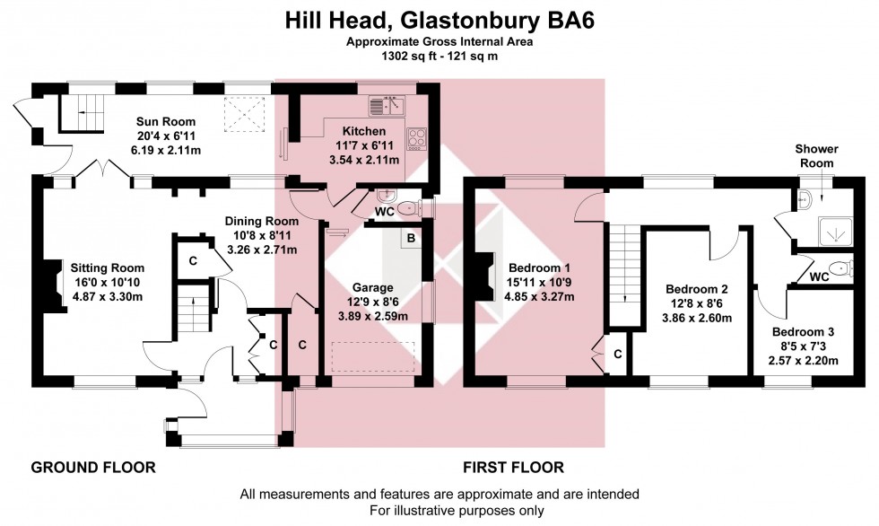Floorplan for Glastonbury, Somerset