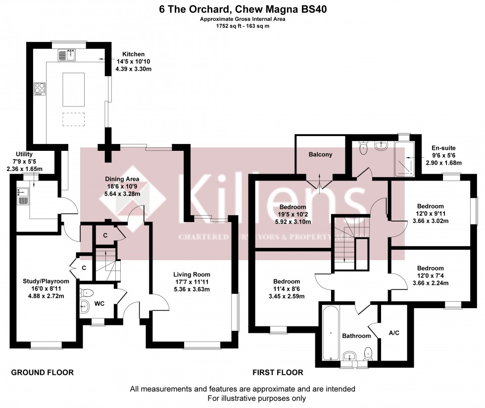 Floorplan for Chew Magna, Bristol, Somerset