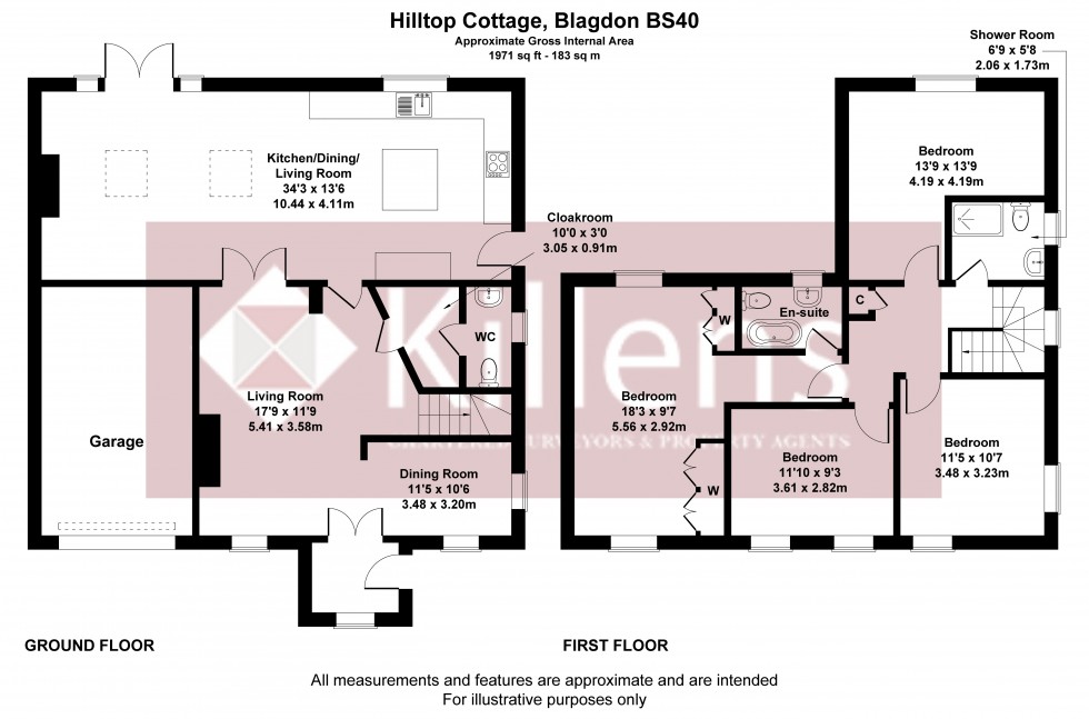 Floorplan for Blagdon, Bristol, Somerset