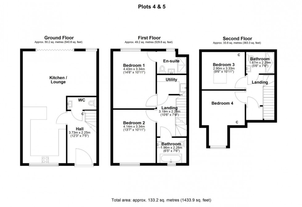 Floorplan for Dairy Way, Chew Stoke, Bristol, Somerset