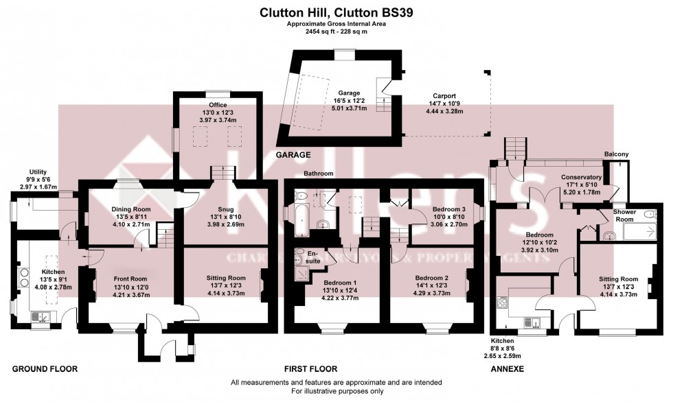 Floorplan for Clutton, Bristol, Somerset