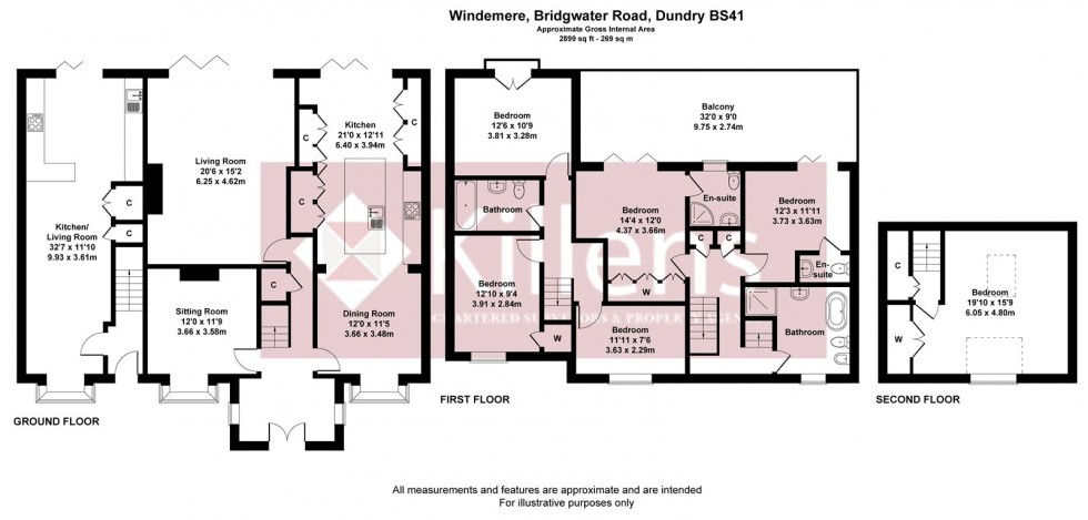 Floorplan for Dundry, Bristol, Somerset