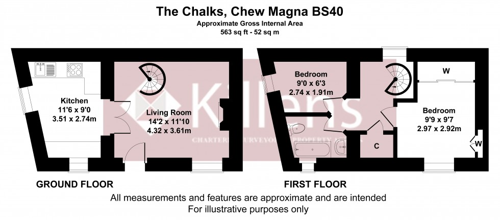 Floorplan for Chew Magna, Bristol, Somerset