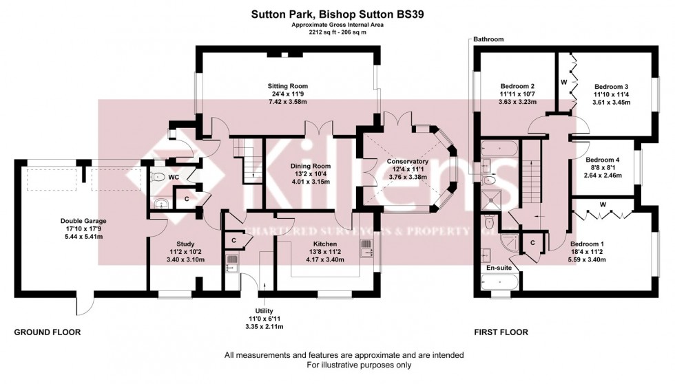 Floorplan for Bishop Sutton, Bristol, Somerset
