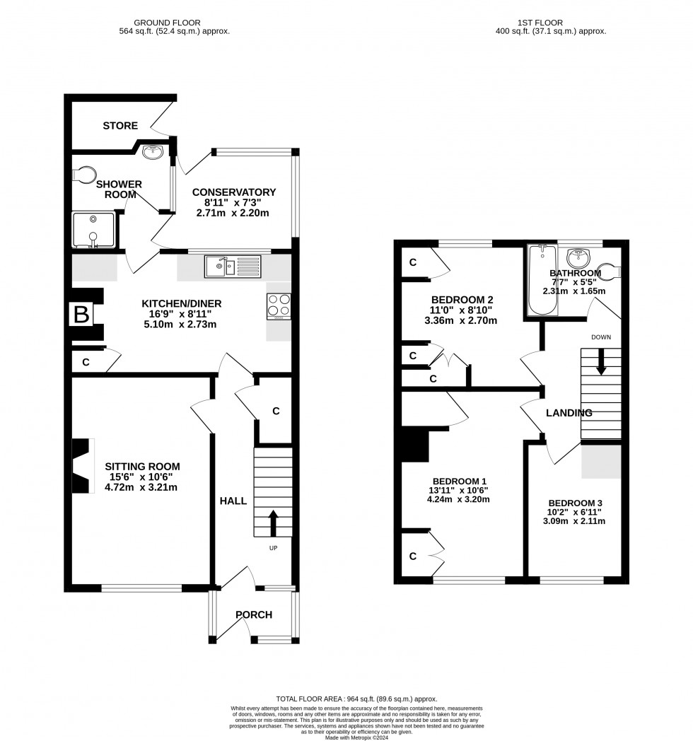 Floorplan for Chew Magna, Bristol, Somerset