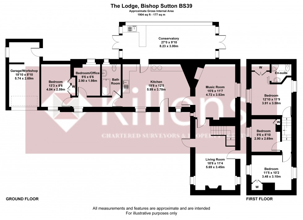Floorplan for Bishop Sutton, Bristol, Somerset
