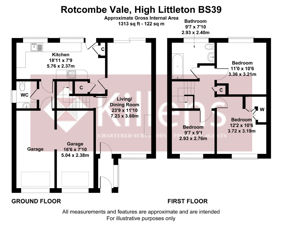 Floorplan for High Littleton, Bristol, Somerset