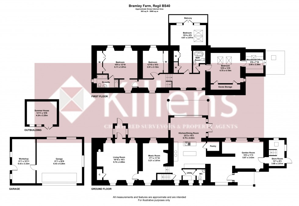 Floorplan for Regil, Winford, Bristol