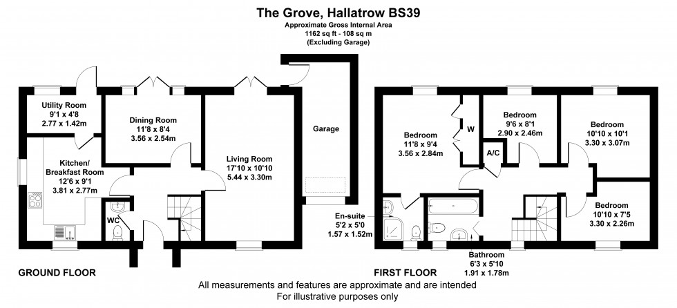 Floorplan for Hallatrow, Bristol, Somerset