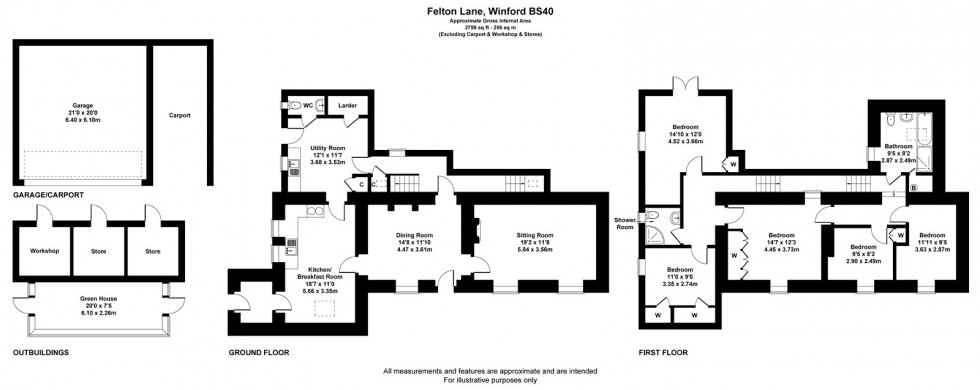 Floorplan for Winford, Bristol, Somerset