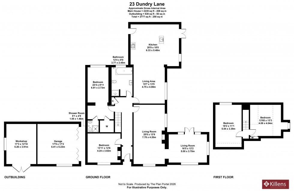 Floorplan for Dundry, Bristol, Somerset