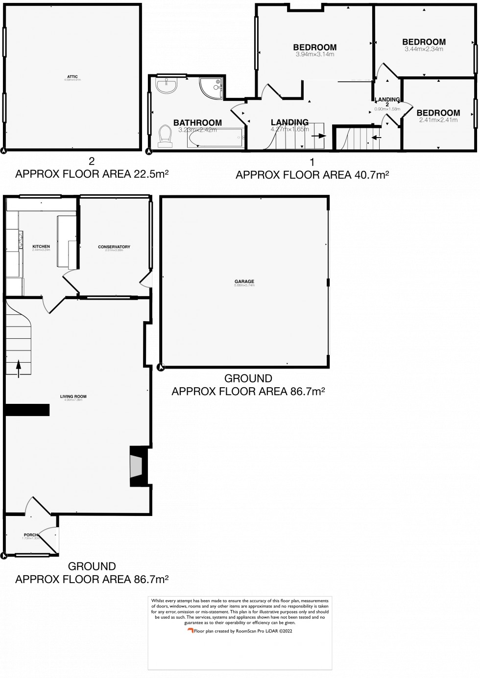 Floorplan for Chew Magna, Bristol, Somerset