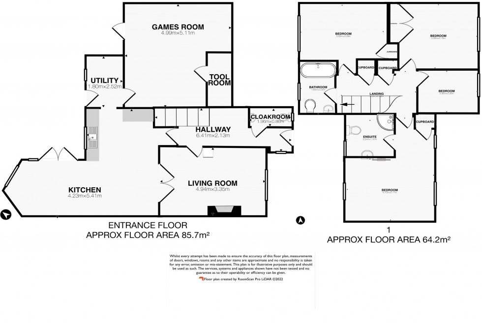 Floorplan for Hinton Blewett, Bristol, Somerset