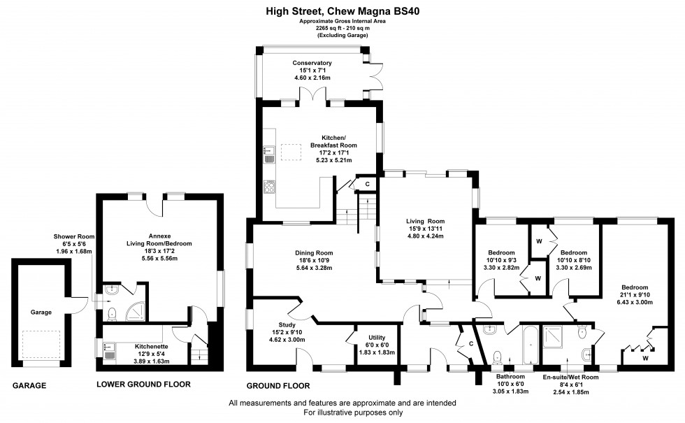 Floorplan for Chew Magna, Bristol, Somerset