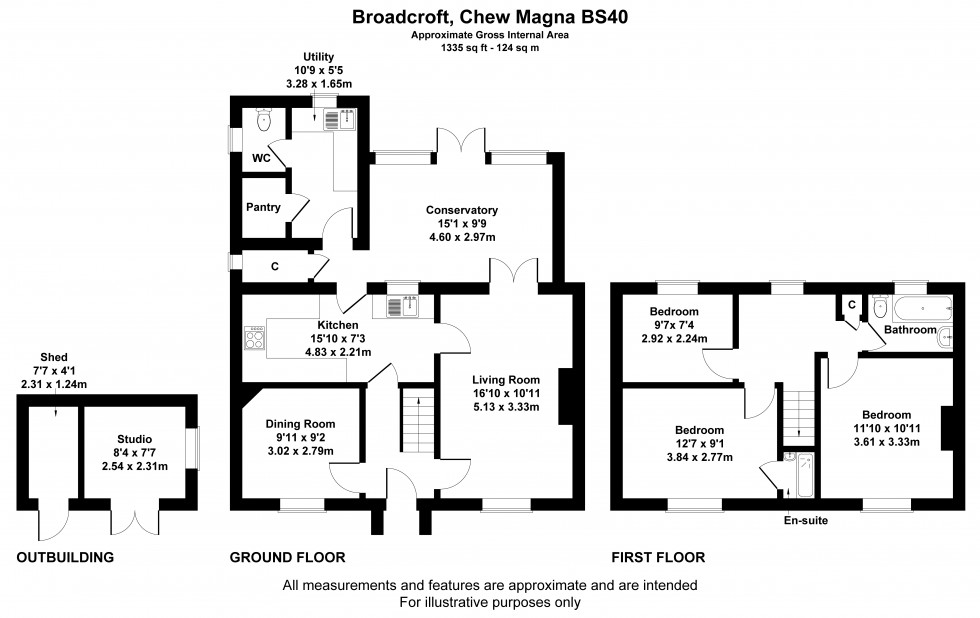 Floorplan for Chew Magna, Bristol, Somerset
