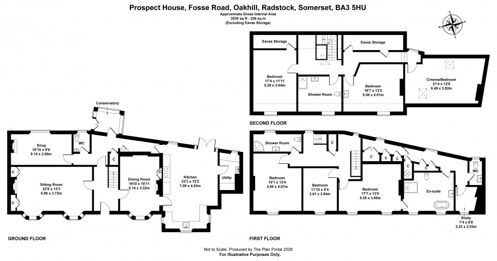 Floorplan for Oakhill, Radstock, Somerset
