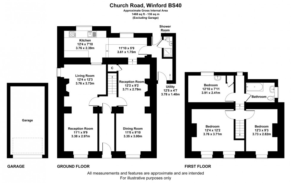 Floorplan for Winford, Bristol, Somerset
