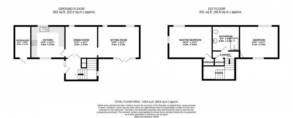 Floorplan for Chew Stoke, Bristol, Somerset