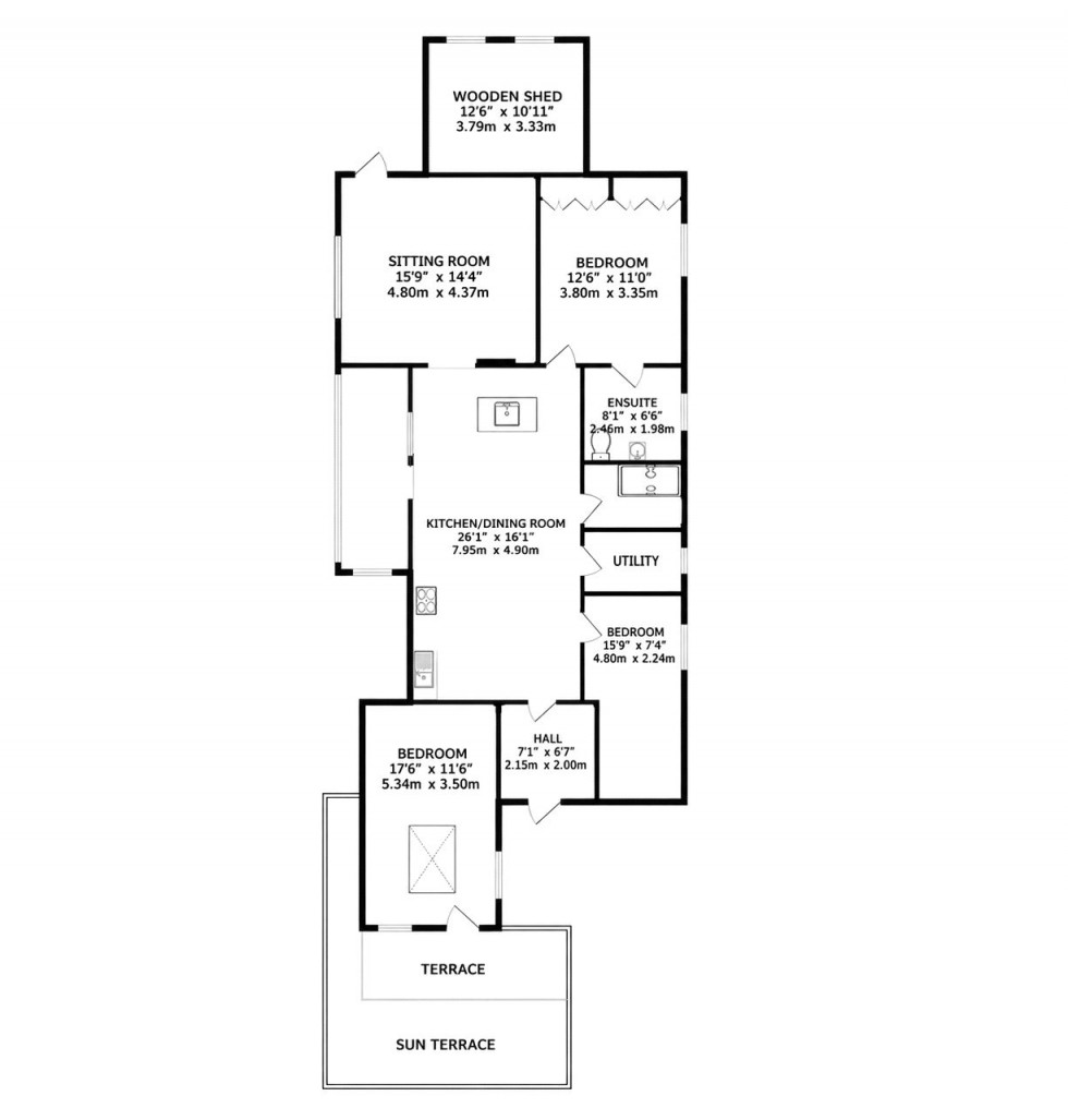 Floorplan for Compton Martin, Bristol, Somerset