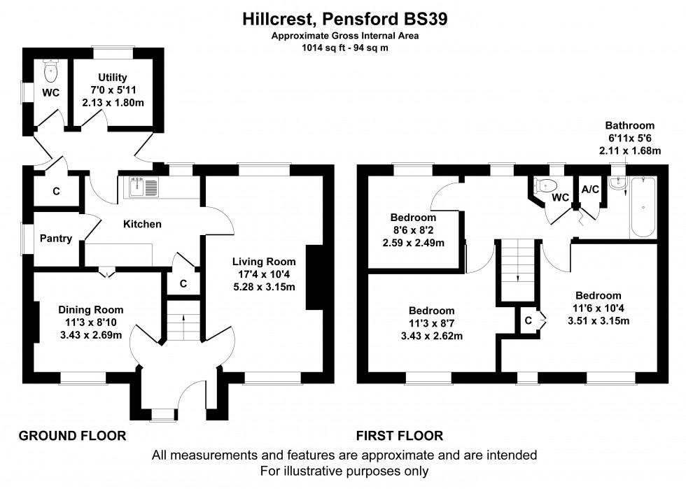 Floorplan for Pensford, Bristol, Somerset