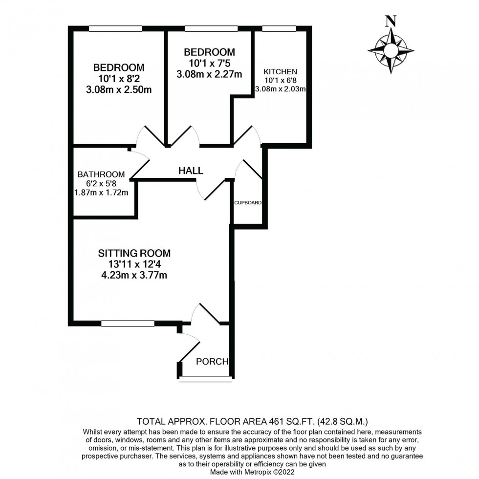 Floorplan for Somerton, Somerset
