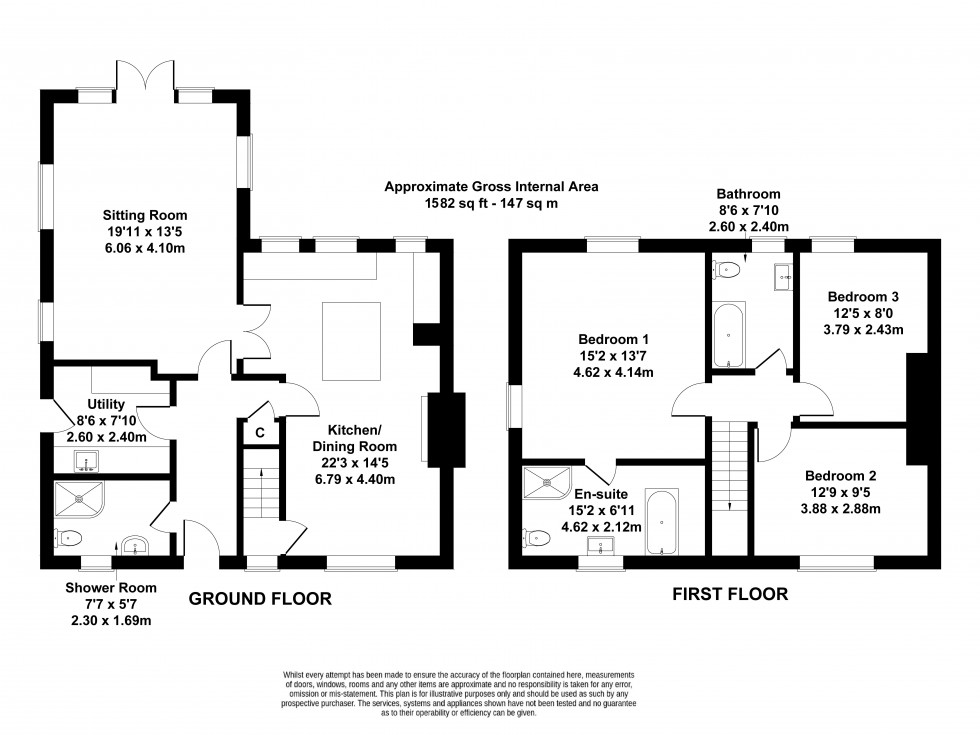 Floorplan for Somerton, Somerset