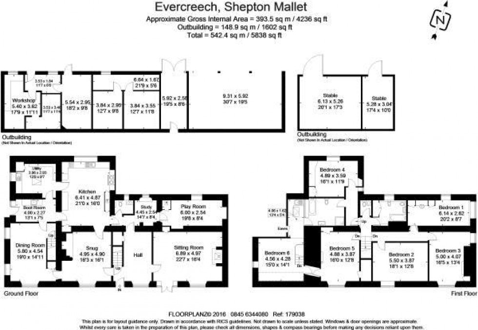 Floorplan for Shepton Mallet, Somerset