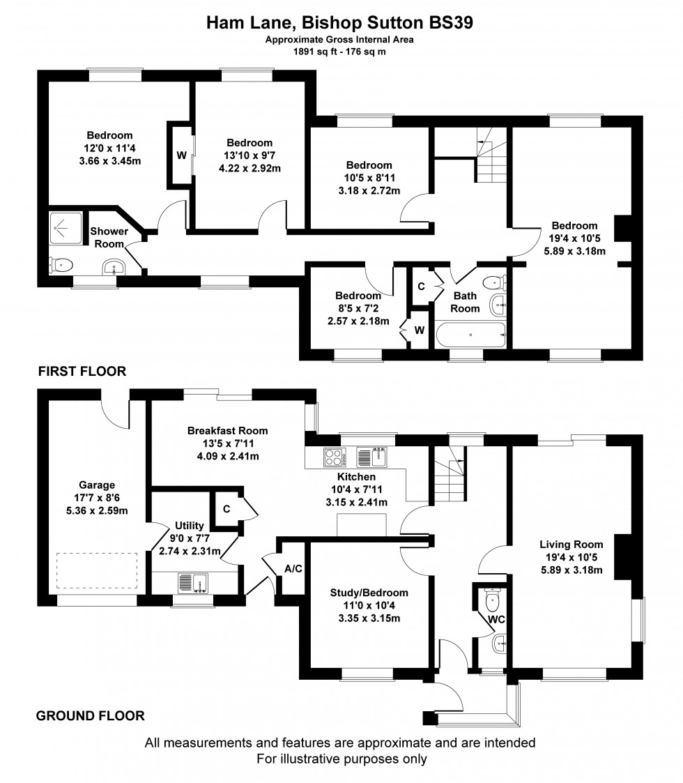 Floorplan for Bishop Sutton, Bristol, Somerset