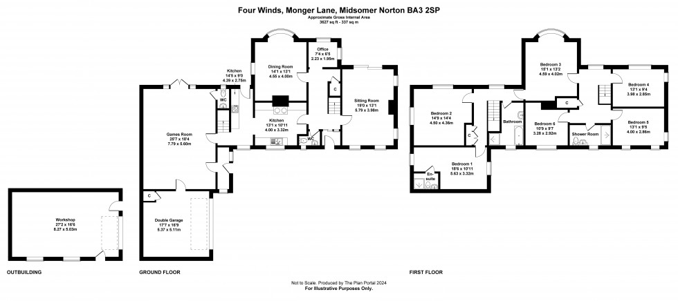 Floorplan for Midsomer Norton, Radstock, Somerset