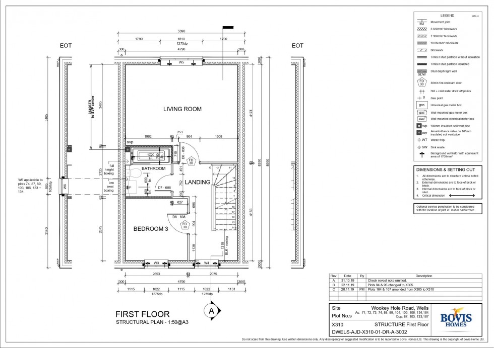 Floorplan for Wells, Somerset