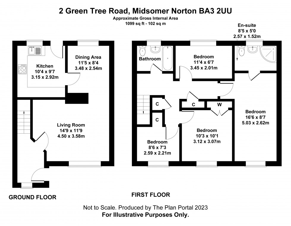 Floorplan for Midsomer Norton, Radstock, Somerset