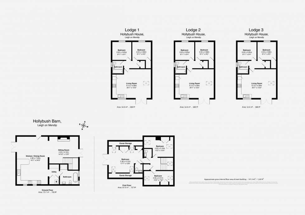 Floorplan for Leigh Upon Mendip, Radstock, Somerset