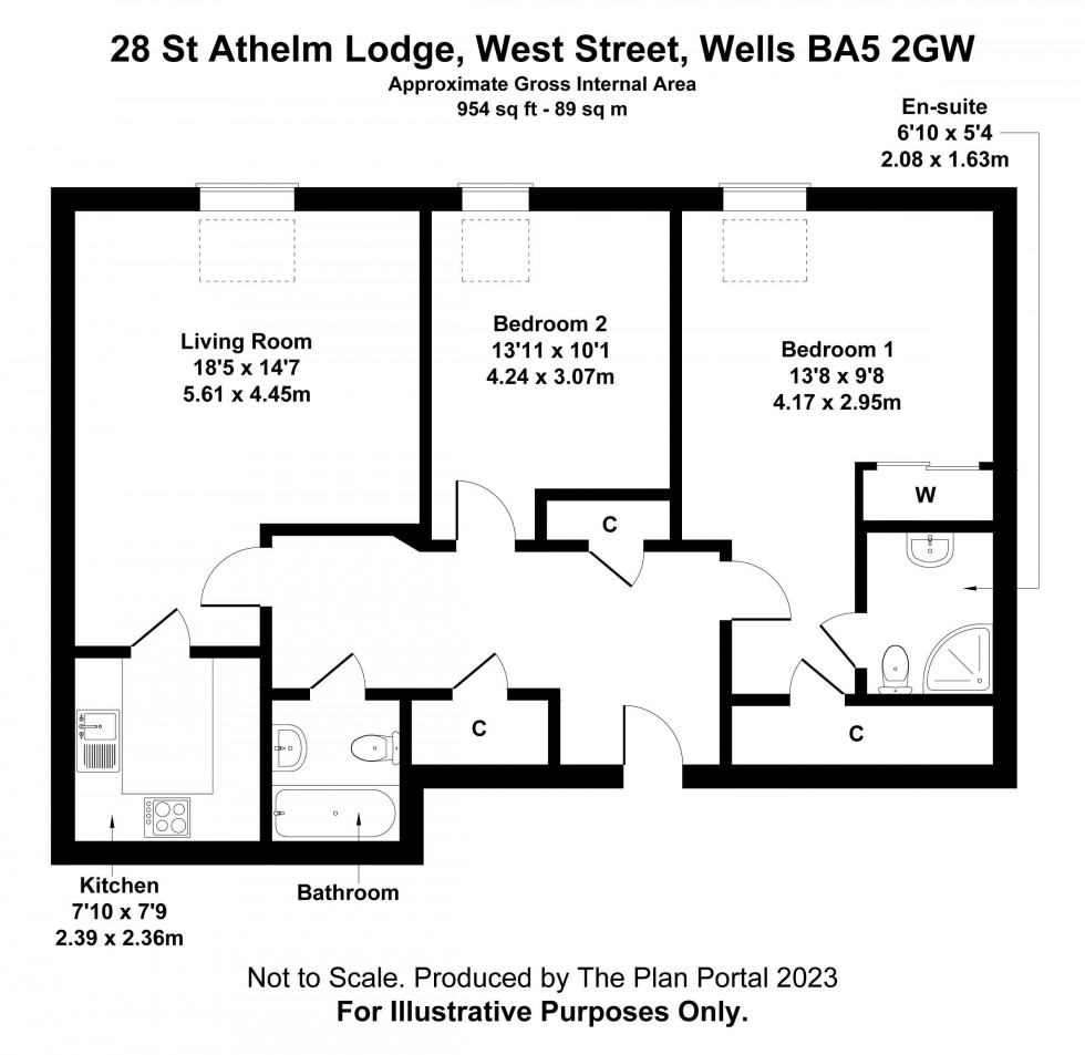 Floorplan for Wells, Somerset