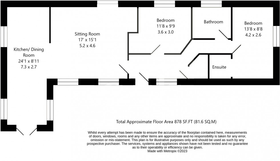 Floorplan for Wells, Somerset