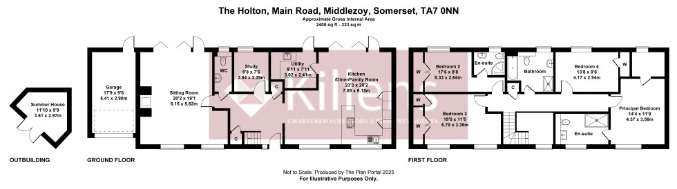 Floorplan for Middlezoy, Somerset