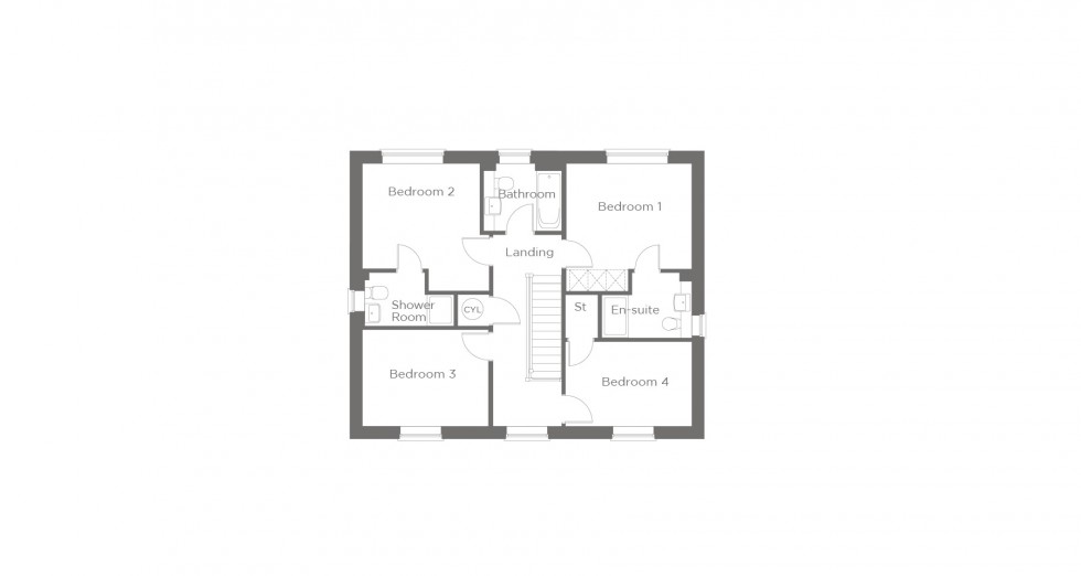 Floorplan for Glastonbury, Somerset