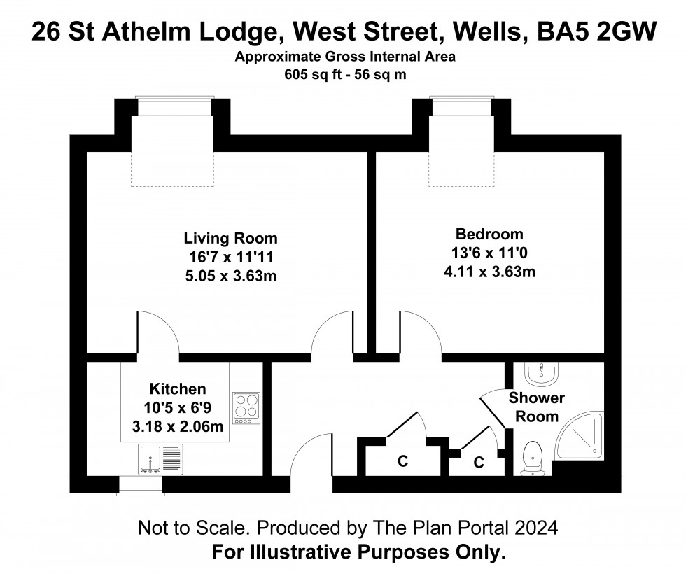 Floorplan for West Street, Wells